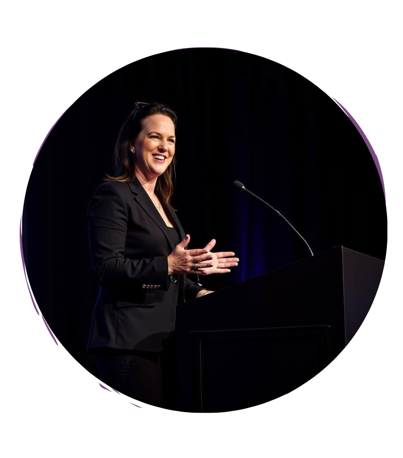 photo of katy harris at conference